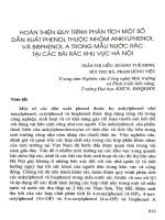 Hoàn thiện qui trình phân tích một số dẫn xuất Phenol thuộc nhóm Ankylphenol và Bisphenol A trong mẫu nước rác tại các bãi rác khu vực Hà Nội