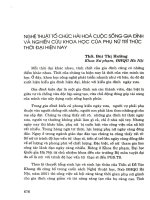 Nghệ thuật tổ chức hài hòa cuộc sống gia đình và nghiên cứu khoa học của phụ nữ trí thức thời đại hiện nay