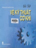 bài tập vẽ  kỹ thuật cơ khí