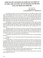 Phân tích sắc thái nghĩa cầu khiến của các động từ Ra lệnh, cấm, cho phép, yêu cầu, đê nghị, khuyên, mời, chúc, xin trong câu tiếng Việt.PDF