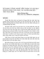 Sử dụng công nghệ viễn thám và GIS quy hoạch sinh thái học huyện Kim Bôi, tỉnh Hòa Bình