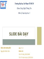 slide bài dạy môn lý luận đại học