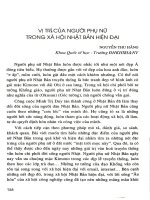 Vị trí người phụ nữ trong xã hội Nhật Bản hiện đại