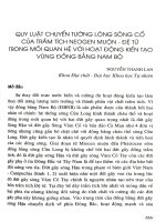 Quy luật chuyển tướng lòng sông cổ của trầm tích NEOGEN muộn - Đệ tứ trong mối quan hệ với hoạt động kiến tạo vùng đồng bằng Nam Bộ