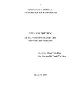 đề tài ảnh hưởng của nho giáo đối với xã hội của việt nam