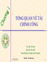 bài giảng tổng quan tài chính công