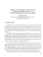 Một số cách tính bài toán thuận trên môi trường phức tạp trong phương pháp đo sâu điện