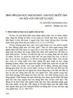 Sinh viên Đại học Ngoại ngữ - Đại học Quốc gia Hà Nội với vấn đề tự học