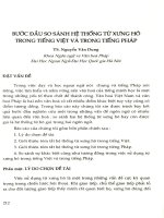 Bước đầu so sánh hệ thống từ xưng hô trong tiếng Việt và trong tiếng Pháp