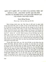 Một số ý kiến về vai trò của giảng viên nữ khoa Luật - Đại học Quốc gia Hà Nội trong sự nghiệp đào tạo nguồn nhân lực tài năng cho đất nước