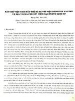 Báo chí Việt Nam đầu thế kỉ XX với việc đánh giá vai trò và địa vị của phụ nữ Việt Nam trong lịch sử.PDF