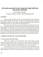 Tổ chức kho mở và xây dựng ký hiệu xếp giá cho sách kho mở