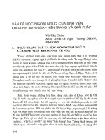 Vấn đề học ngoại ngữ 2 của sinh viên khoa NN & VH Nga - Hiện trạng và giải pháp