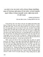 Vai trò của tri thức đối với sự tăng trưởng kinh tế trong nền kinh tế tri thức và rút ngắn quá trình công nghiệp hóa, hiện đại hóa ở Việt Nam