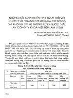 Những bất cập khi tính phí BVMT đối với nước thải ngành cơ khí giữa cơ sở có và không có hệ thống xử lý nước thải. Lấy công ty khóa Việt Tiệp làm ví dụ