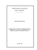 Sự biến đổi văn hóa gia đình dưới tác động của dự án KCN Bắc Phú Cát