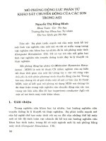 phỏng động lực phân tử khảo sát chuyển động của các Ion trong Agi