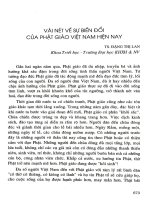 Vài nét về sự biến đổi của Phật giáo Việt Nam hiện nay