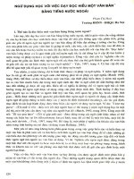 Ngữ dụng học với việc dạy đọc hiểu một văn bản bằng tiếng nước ngoài.PDF