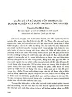 Quản lý và sử dụng vốn trong các doanh nghiệp nhà nước ngành công nghiệp