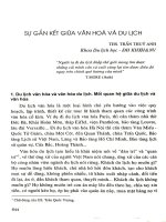 Sự gắn kết giữa văn hóa và du lịch