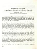 Truyện cổ dân gian và những chân trời hư cấu nghệ thuật