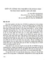 Giới và công tác nghiên cứu khoa học tại ĐHQGHN