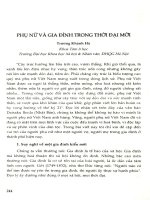 Phụ nữ và gia đình trong thời đại mới