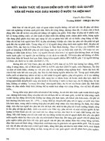 Mấy nhận thức về quan điểm giới với việc giải quyết vấn để phân hóa giàu nghèo ở nước ta hiện nay.PDF