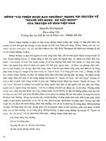 Môtip  Cái thiện được ban thưởng  trong tip truyện về Người tốt bụng - Kẻ xấu bụng  của truyện cổ tích Việt Nam.PDF