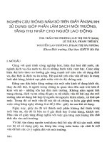 Nghiên cứu trồng nấm sò trên giấy ăn sau khi sử dụng góp phần làm sạch môi trường, tăng thu nhập cho người lao động