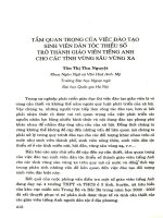 Tầm quan trọng của việc đào tạo sinh viên dân tộc thiểu số trở thành giáo viên tiếng Anh cho các tỉnh vùng sâu vùng xa