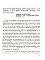 Bức tranh quê trong thơ của các nhà thơ nữ trước cách mạng tháng Tám (Tư trào thơ mớ  1932-1935