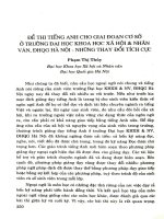 Đề thi tiếng Anh cho giai đoạn cơ sở ở trường Đại học Khoa học xã hội & Nhân văn, ĐHQG Hà Nội - Những thay đổi tích cực