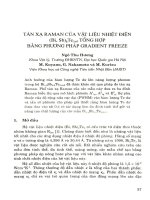 Tán xạ Ranman của vật liệu nhiệt điện (Bi, Sb)2Te3+ 5 tổng hợp bằng phương pháp Gradient Freeze