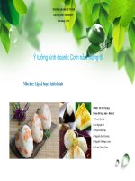 LẬP KẾ HOẠCH KINH DOANH Cơm Nắm Mang Đi