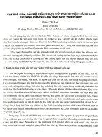 Vai trò của cán bộ giảng dạy nữ trong việc nâng cao phương pháp giảng dạy môn triết học.PDF