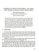 Nghiên cứu thuật toán Esprit - xác định góc tới (DOA) trong anten thông minh