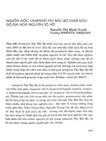 Nguồn gốc Lamproit Tây Bắc bộ dưới góc độ địa hóa nguyên tố vết