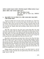 Khía cạnh đạo đức trong quá trình đào tạo sinh viên Việt Nam hiện nay