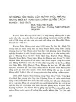 Tư tưởng yêu nước của Huỳnh Thúc Kháng trong thời kỳ tham gia chính quyền cách mạng(1945-1947