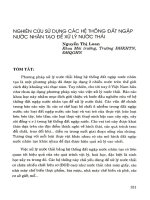 Nghiên cứu sử dụng các hệ thống đất ngập nước mặn nhân tạo để xử lý nước thải