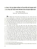 Hướng tới sự bình đẳng về quyền sử dụng đất cho phụ nữ Việt Nam trong giai đoạn hiện nay