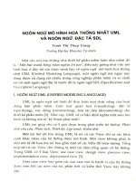 Ngôn ngữ mô hình hóa thống nhất UML và ngôn ngữ đặc tả SDL