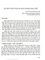 Sự lạm dụng ngoại ngữ trong giao tiếp