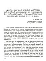 Quy trình xây dựng hệ thống bài tập tình huống để đổi mới Seminar theo phương pháp tình huống trong dạy học môn Tâm lý học cho sinh viên trường ĐHNN - ĐHQGHN