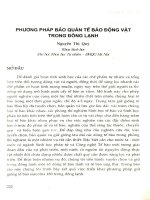 Phương pháp bảo quản tế bào động vật trong đông lạnh