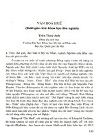 Văn hóa Huế (dưới góc nhìn khoa học liên ngành