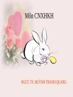 BÀI GIẢNG TỔNG QUAN VỀ CHỦ NGHĨA XÃ HỘI KHOA HỌC