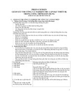 giám sát thi công và nghiệm thu lắp đặt thiết bị trong thi công công trình dân dụng